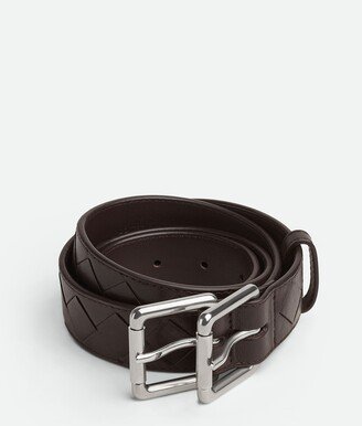 Intrecciato Double Buckle Belt