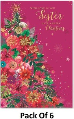 Simon Elvin Sister Traditional Christmas Card (Pack of 6)