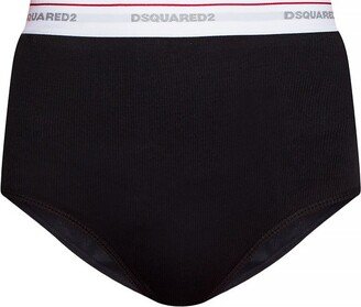 High Waisted Logo Briefs