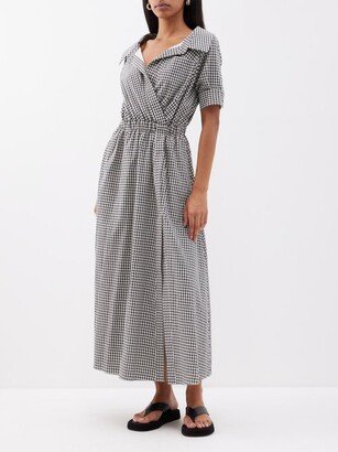 Lydia Gingham Cotton-poplin Midi Shirt Dress