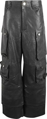 FERMAS.CLUB Leather cargo pants