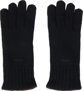 Black Oasi Cashmere Gloves