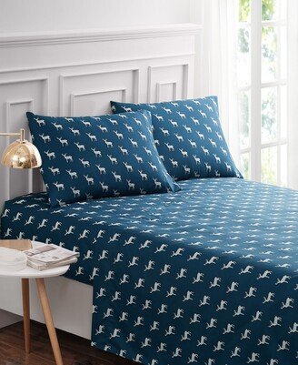 Harper Lane Contempo Deer 4 Piece Sheet Set, Queen