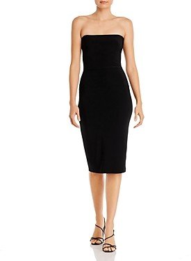 Strapless Midi Dress-AB