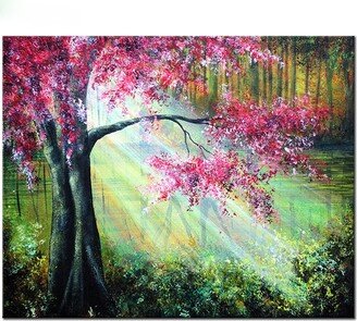 Diy Diamond Painting Sakuras Tree Landscape Embroidery Wall Decor 5D Cross Stitch Mosaic