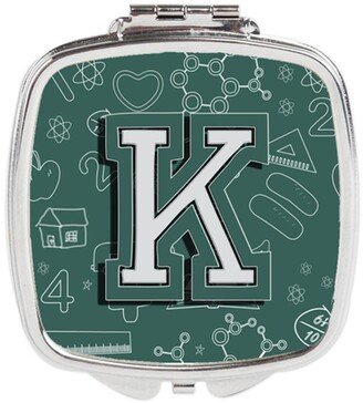 CJ2010-KSCM Letter K Back to School Initial Compact Mirror