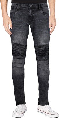 Rawx Distressed Moto Skinny Fit Jeans - 30-32