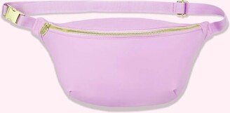 Jumbo Nylon Waist Bag In Grape