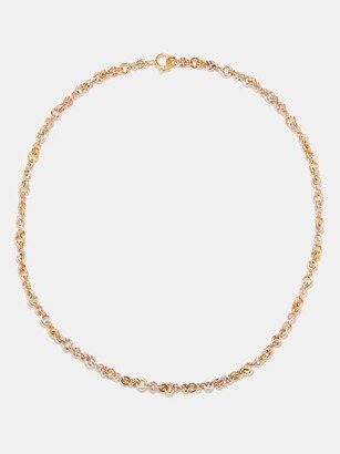 Helio Mx 18kt Gold, Rose Gold & Silver Necklace