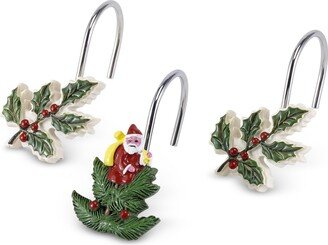 Christmas Tree Shower Curtain Hooks