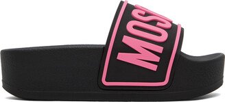 Black & Pink Platform Pool Slides