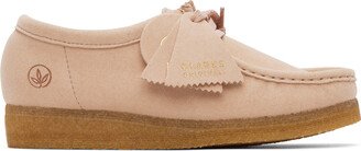 Pink Faux-Suede Wallabee Oxfords