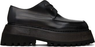 Black Quadrarmato Derbys