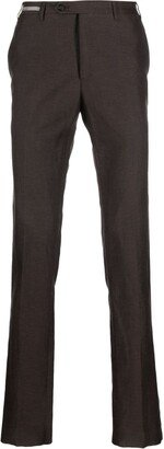 Straight-Leg Tailored Trousers-FT