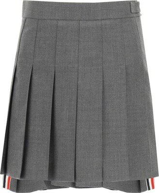 Pleated Mini Skirt-AN