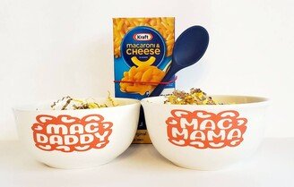 Macaroni & Cheese Bowl Set, Mac Daddy Or Mama, Noodle Lovers, Cheese, Funny Gifts, Gifts For Dad, Fathers Day Gifts