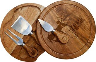 Ratatouille â Acacia Brie Cheese Cutting Board & Tools Set