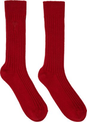 Red Ami de Cœur Socks