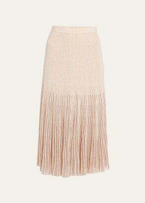 Emilia Sunburst Knit Midi Skirt