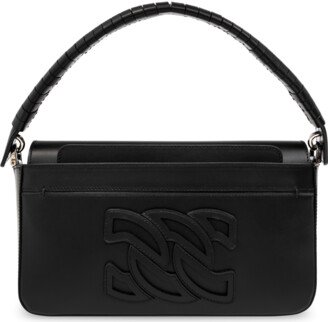 Leather Handbag - Black-AD