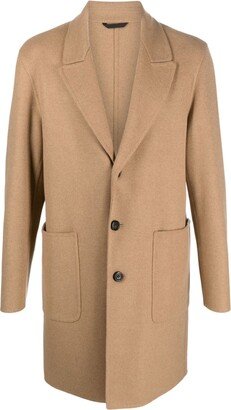 Mid-Length Single-Breasted Coat-AA