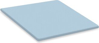 Square Lazy Susan Game Board Covered in A Baby Blue Colored Vinyl - Custom