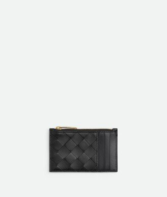 Intrecciato Zipped Card Case-AF