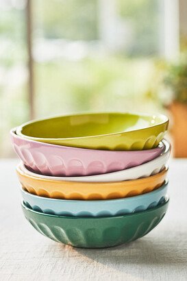 Amelie Assorted Latte Pasta Bowls, Set of 6