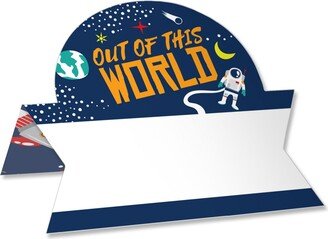 Big Dot Of Happiness Blast Off to Outer Space Baby or Birthday Party Table Name Place Cards 24 Ct