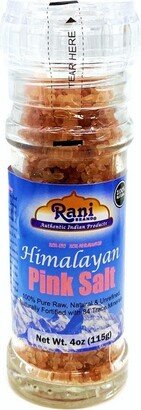 Rani Brand Authentic Indian Foods Himalayan Pink Salt Granules Grinder Bottle - 4oz (115g) - Rani Brand Authentic Indian Products