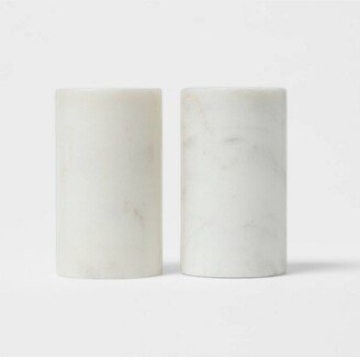 2pc Marble Salt and Pepper Shaker Set