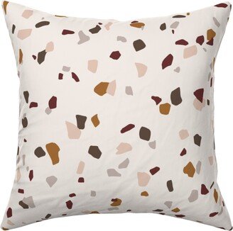 Pillows: Terrazzo On Cream Pillow, Woven, Beige, 16X16, Single Sided, Beige