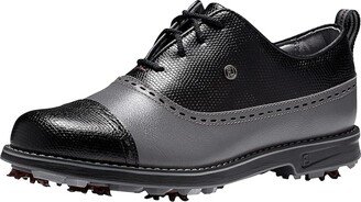 FootJoy Premiere Series - Cap Toe Golf Shoes (Charcoal/Black) Women's Shoes