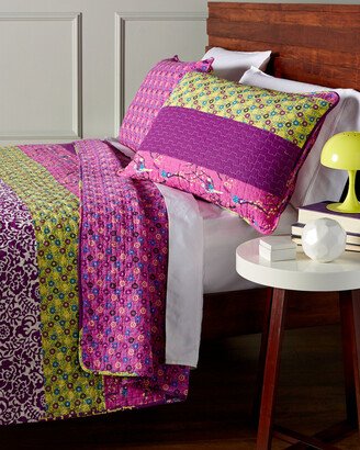 Floral Patch Cotton Quilt Set