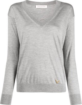 VGold V-neck jumper