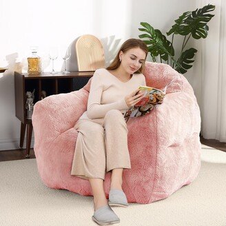 GAOMON Giant Bean Bag Chair Sofa 37.5LB High-Density Foam Filled Large BeanBag Sofa with Armrests for Living Room