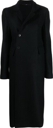 SAPIO Off-Centre Single Breasted Coat