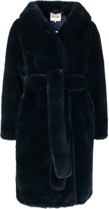 Faux-Fur Hooded Coat-AB