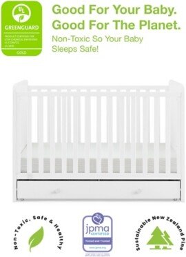 babyGap by Delta Children Graham 4-in-1 Convertible Crib with Storage Drawer-AB