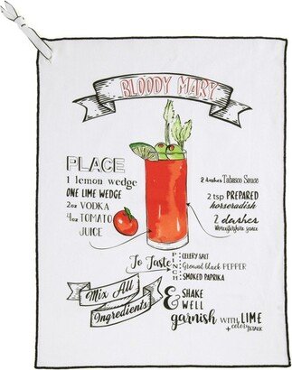 Bloody Mary Recipe Tea Towel