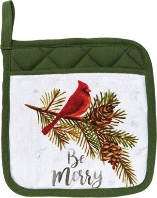 Be Merry Cardinal Potholder Gift Set