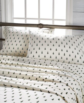 Bass Outdoor G.h. Bass & Co. Spruce Tree Print Cotton Flannel Sheet Set, King