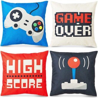 Juvale Decorative Throw Pillow Covers, Video Games