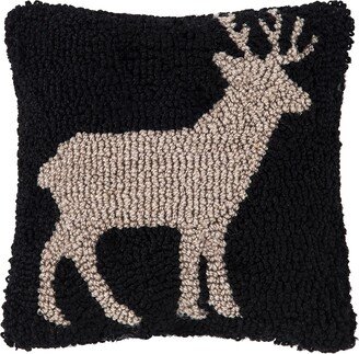 8 x 8 Deer Hooked Petite Throw Pillow