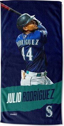30x60 MLB Seattle Mariners 23 Julio Rodriguez Player Printed Beach Towel
