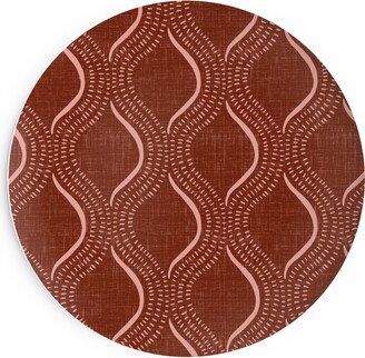 Salad Plates: Forever Optimistic - Rust Salad Plate, Red