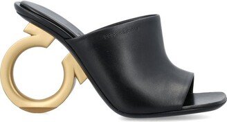 Elina Sculpted Heeled Mules-AA