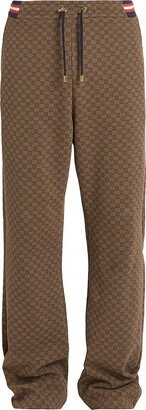 Logo Print Jacquard Pajama Pants