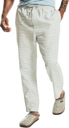 Men's Windowpane Plaid Cotton Pajama Pants