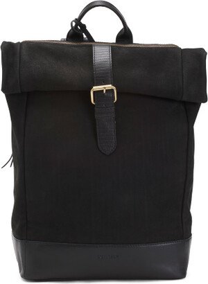 Suede Soul Roll Top Backpack for Women